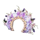 PTILSERY Brautgirlanden Blumen Hochzeit Blume Stirnband Strand Kranz Haarband Mädchen Haarschmuck Frauen Kopf Hoop Requisiten wie beschrieben