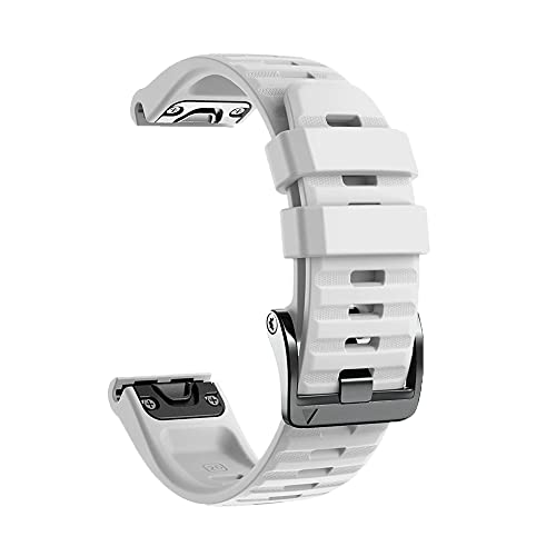 NEYENS 26 x 22 mm offizielle Schraubschnalle Uhrenarmband für Garmin Fenix 6 6X Pro 7 7X 5 5X 935 Epix Silikon Easyfit Armband, 26 mm, Achat