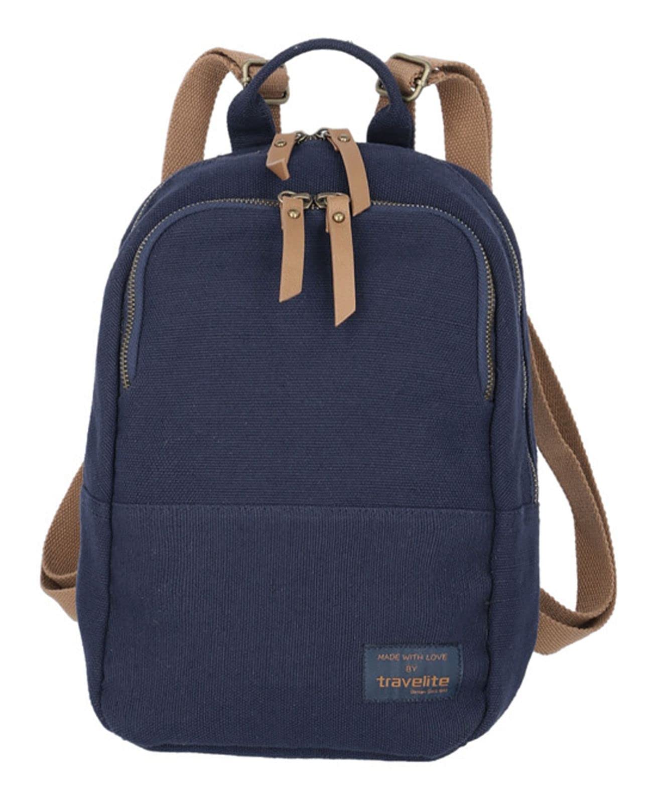 Travelite HEMPLINE small backpack, navy, Unisex-Erwachsene Rucksack, Navy,