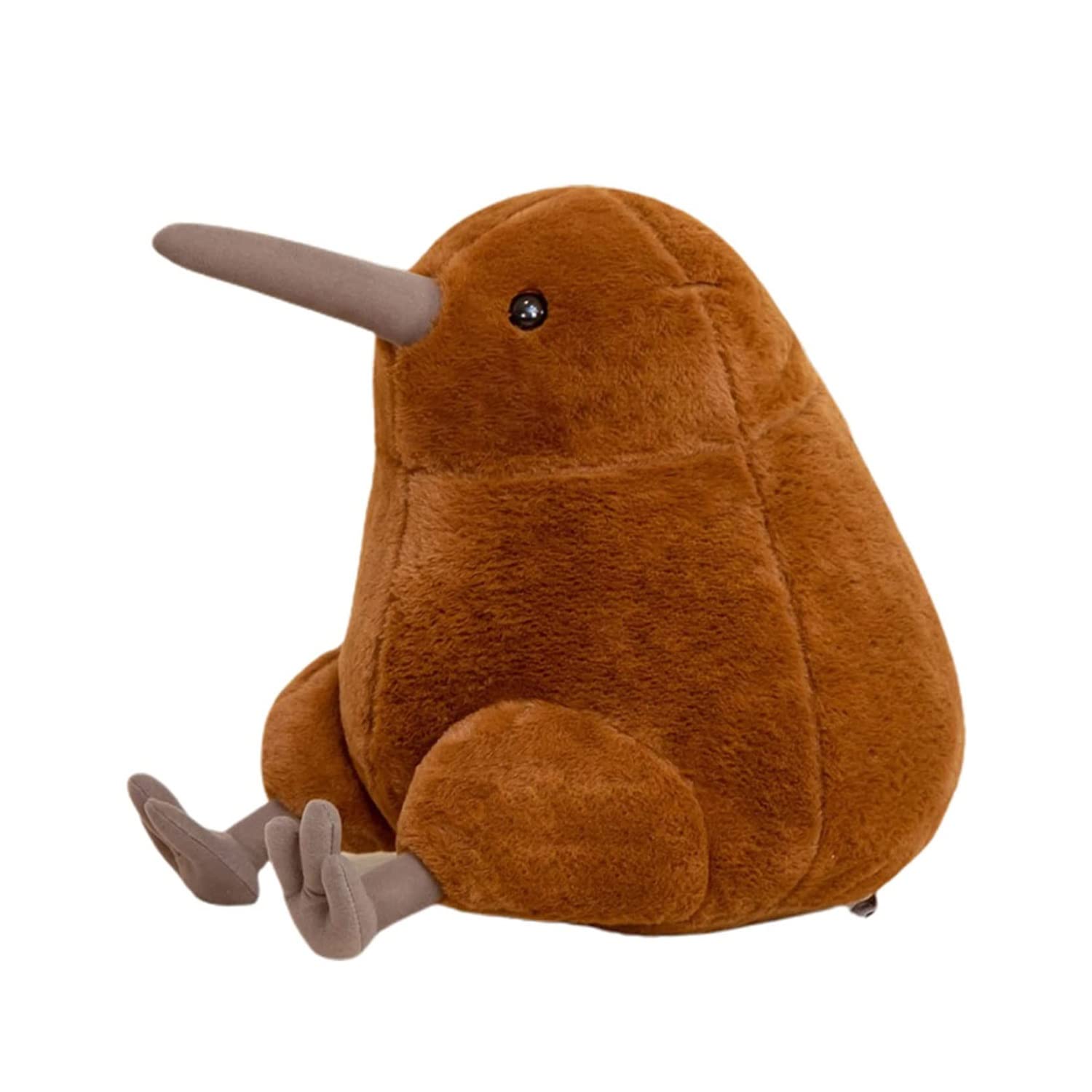 Realistisches Kiwi-Vogel-Plüschtier, 38,1 Cm Große, Pelzige Kiwi-Plüschtier-Puppe, Weich, Flauschig Wie Ein Echter Vogel, For Umarmen Von Spielzeug For Kinder, Geburtstag, Weihnachten(Brown,30CM)