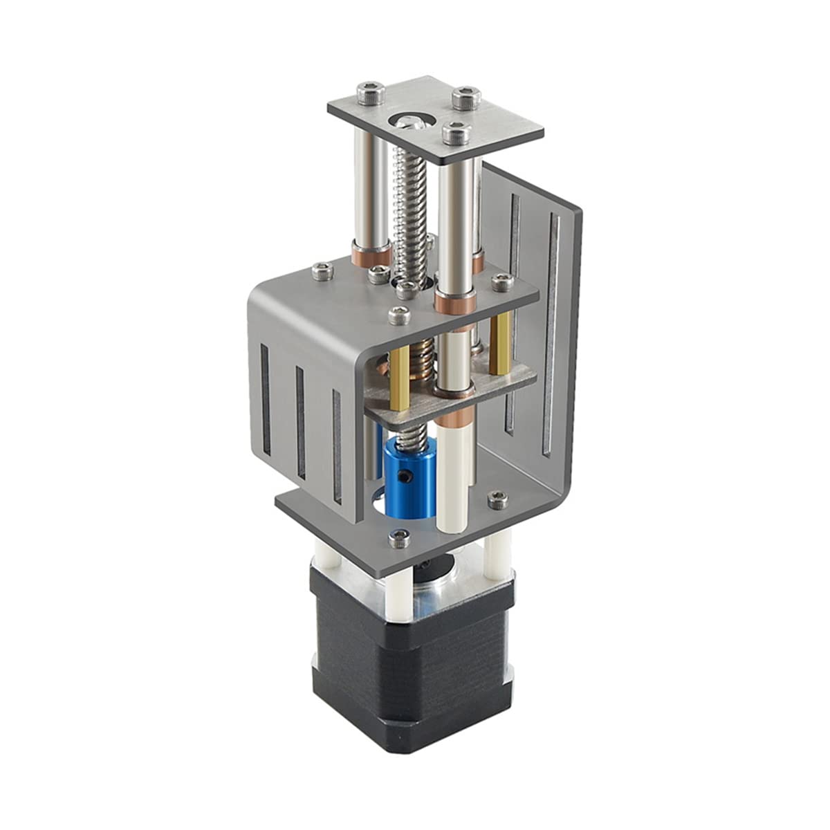 Eysaure CNC-Z-Achsen-Schiebetisch, CNC-FräSer-Kit, DIY-FräSen, Kleines ÜBertragungsmodul, 100 Mm Abstand, HolzfräSer, Z-Achsen-Motor