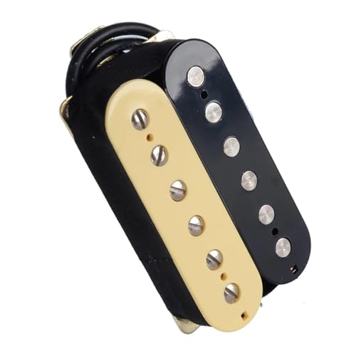 Humbucker-Tonabnehmer für E-Gitarre, Kunststoffspule, verstellbare Schraube, praktisches Teile-Set Single-Coil-Tonabnehmer (Color : Bridge)