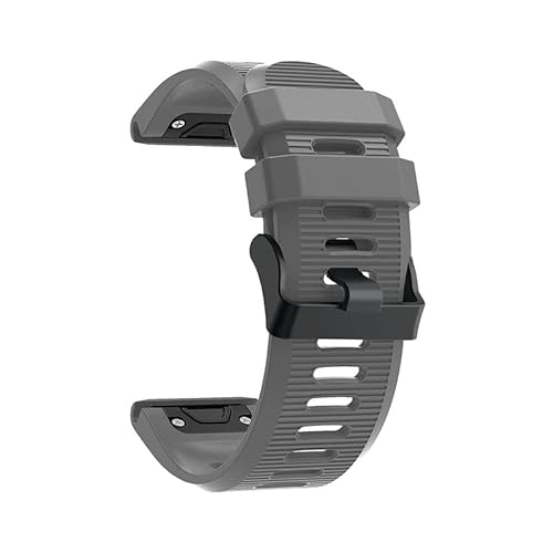 OPKDE 26 mm Schnellverschluss-Armband für Garmin Fenix 6X Pro 5X, Silikonband, Ersatzarmband für Fenix 3 3HR Uhrenarmband, 26MM Fenix 5X, Achat