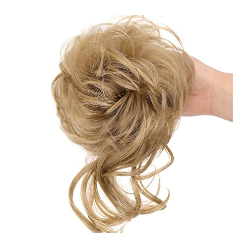 Haarteil Pieces Curly Chignon Donut Scrunchie for Frauen, unordentlicher Dutt, synthetische, zerzauste Hochsteckfrisur, Haarknoten, Verlängerung, elastisches Haarband Haarverlängerung(24)