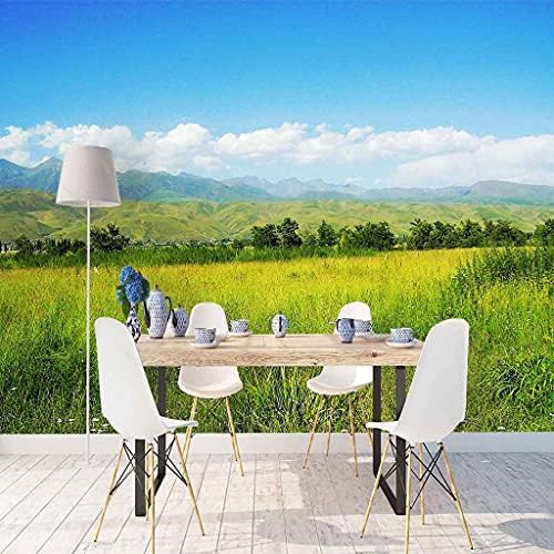 Grünes Gras Landschaft 3D Tapeten Wanddekoration Fototapete Sofas Wohnzimmer Wandbild Schlafzimmer-150cm×105cm