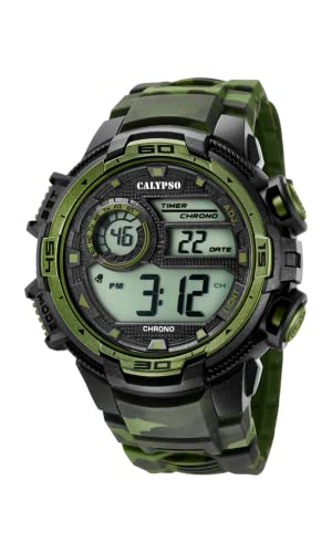 Calypso Herren Digital Quarz Uhr mit Plastik Armband K5723/2