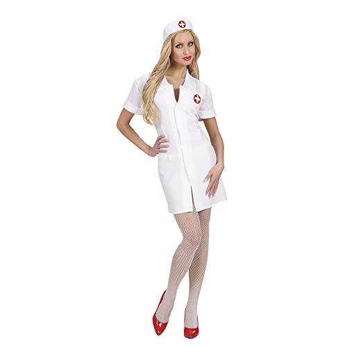 Widmann 72021 - Kostüm Krankenschwester, Kleid und Haube, Größe S