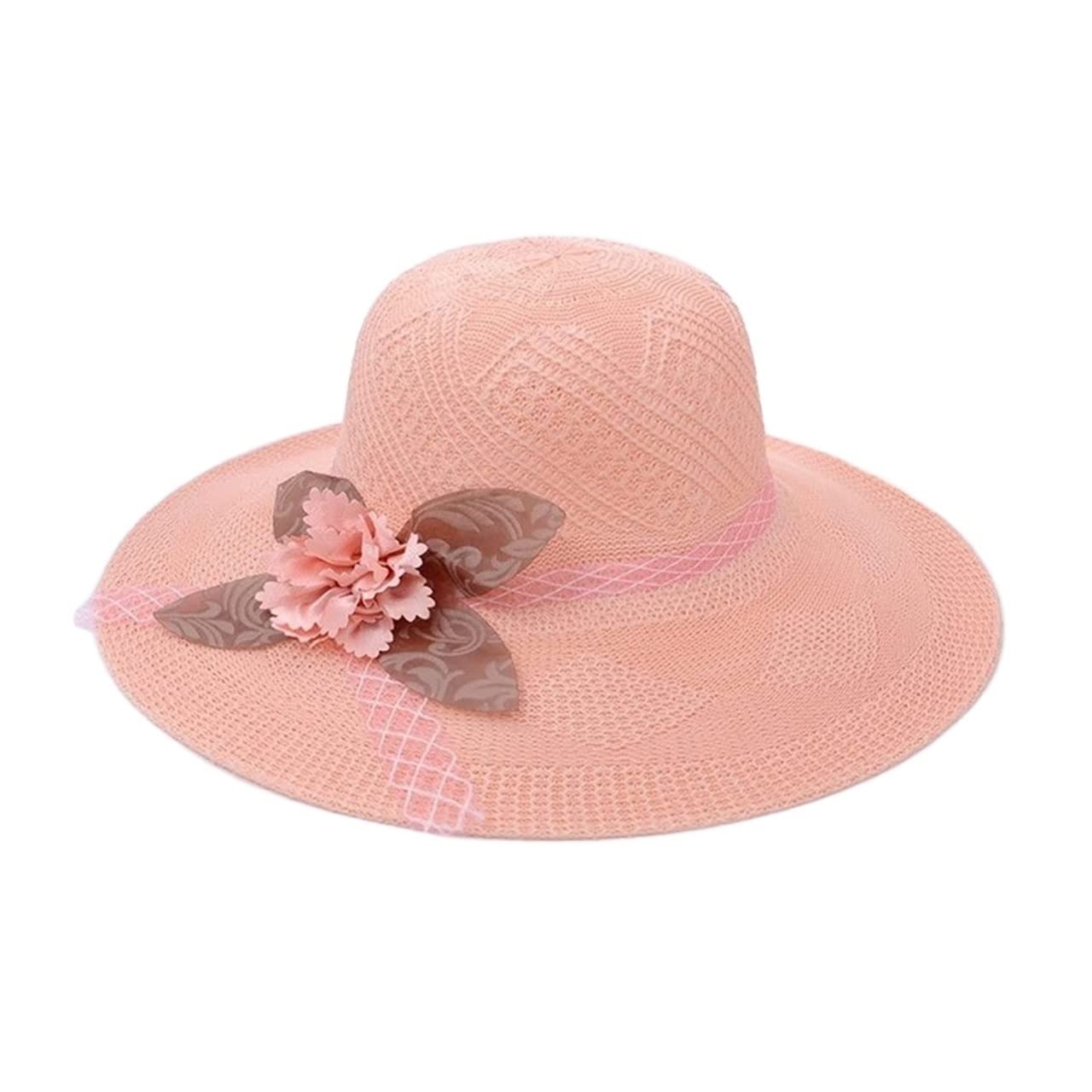 YIHANSS Sonnenhut Strandhut Sommer Damenhut Sonnenhut Strand Damen Ribbon Bucket Hat Casual Strohhut Strohhut Hüte