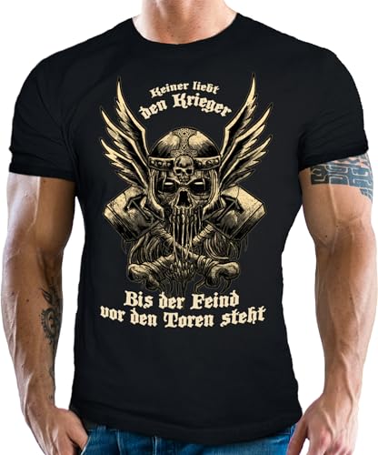 T-Shirt für den Wikinger Fan: Keiner liebt den Krieger-L