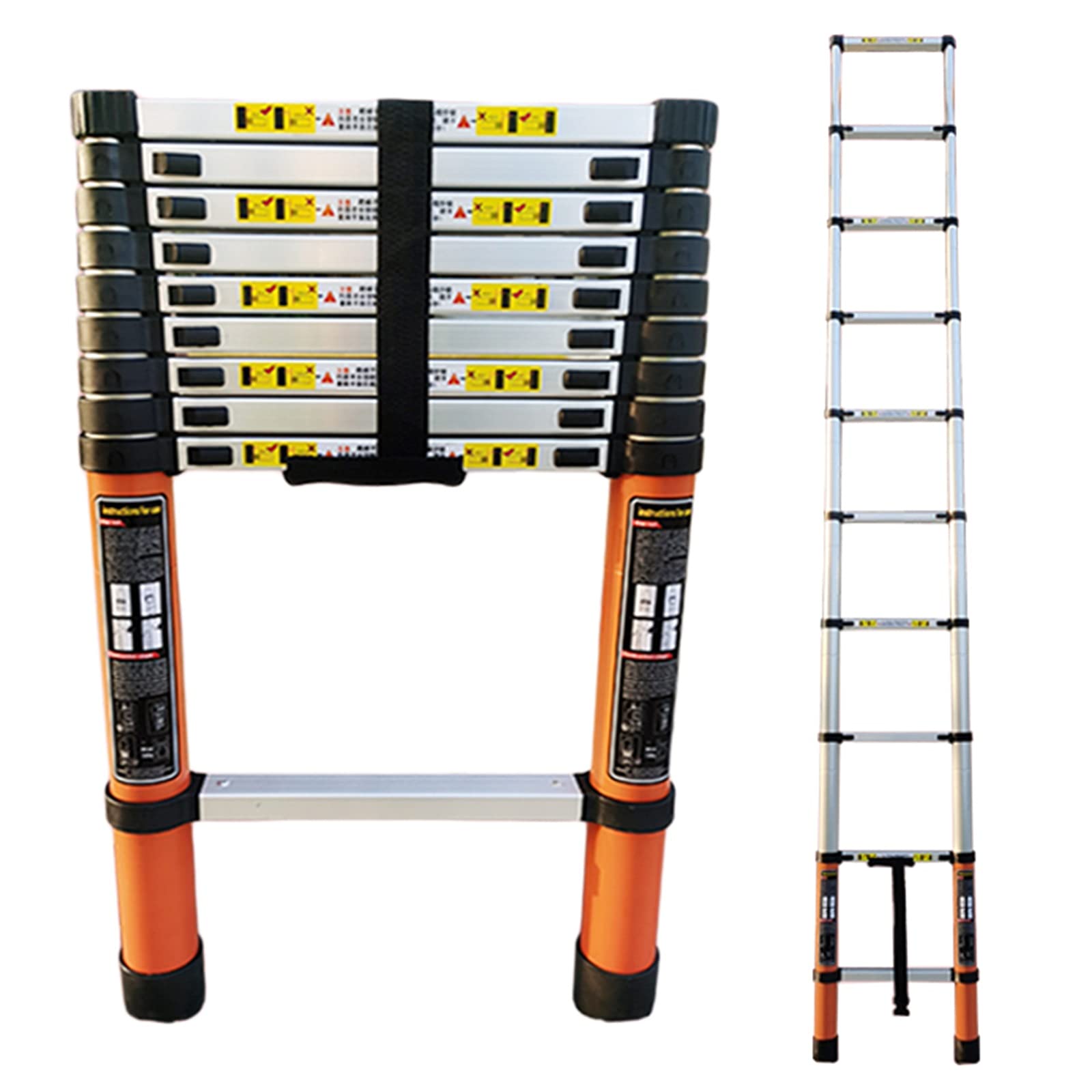 RASOANOA Teleskopleitern Mehrzweck-Ausziehleiter Teleskopleiter Teleskopleiter 20ft 16,4ft 13,5ft 12,5ft 10,5ft 8,5ft 6,5ft hoch, Aluminium-Auszieh-Teleskopleitern für Dächer L Ambitious