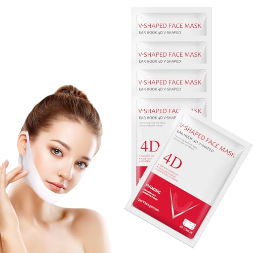 Bloskin Double Chin Mask Reusable, Bloskin Double Chin Lifting Mask Reusable, Bloskin Chin Masks, Bloskin Lifting Face Mask (5pcs,New)