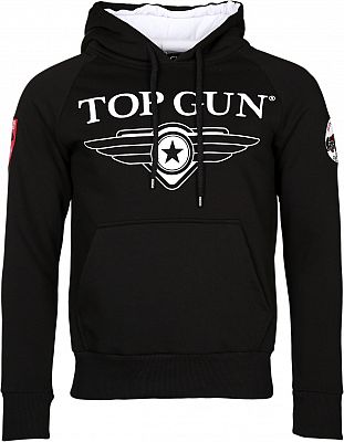 Top Gun Herren Sweatshirt Kapuzenpullover TG2019-1012 (M, Black)