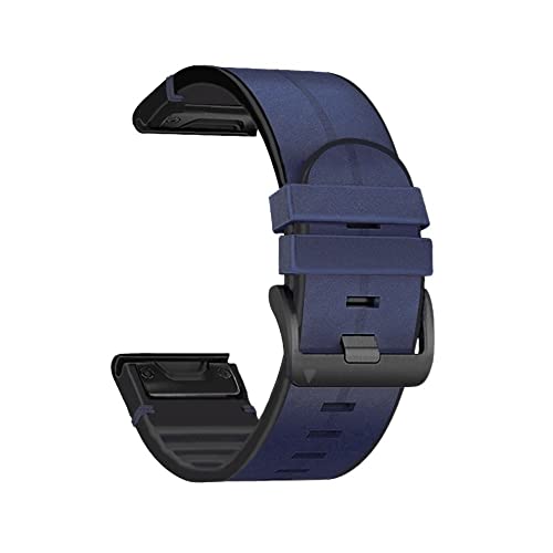 NEYENS 26 x 22 mm Uhrenarmband für Garmin Fenix 7X 6X 5X Plus 3HR Silikon-Leder-Schnellverschluss-Armband für Fenix 6 7 5 935 Watch, 22mm For Epix, Achat