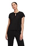 Cartoon Damen Casual-Shirt mit V-Ausschnitt Schwarz,44