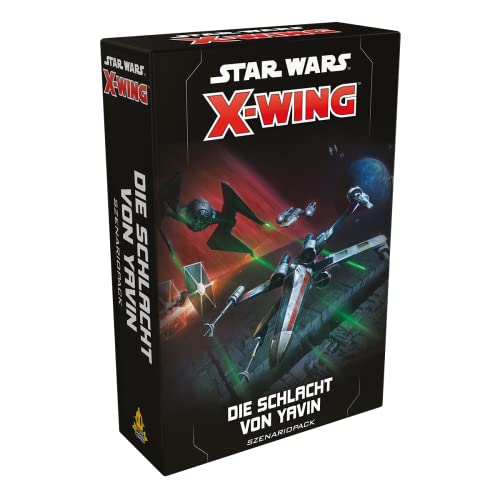 Asmodee | Atomic Mass Games | Star Wars: X-Wing 2. Edition – Die Schlacht von Yavin | Szenariopack | Tabletop | 2 Spieler | Ab 14+ Jahren | 30-45 Minuten | Deutsch