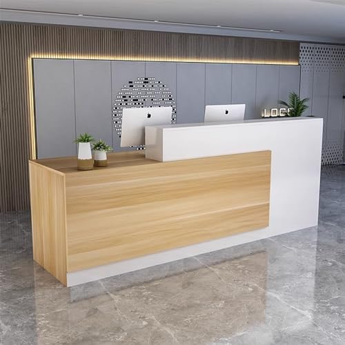 Gvqng Empfangstresen, Empfangstresen, Moderner Verkaufstresen, Empfangstresen Mit AbschließBaren Schubladen, FüR KassenbüRo/SchöNheitssalon/Lobby,29,160 * 60 * 100cm