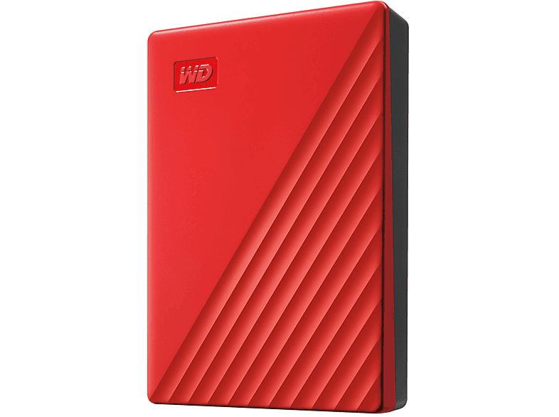 WD My Passport, 4 TB HDD, 2,5 Zoll, extern, Rot