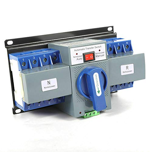 Automatischer Umschalter 63A 4P Home Dual Power Automatischer Übertragungsschalter Switch Hutschiene Netzvorrangschaltung Netzumschalter Notstrom