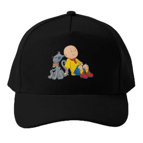 Baseballmütze Caillou und Katze Charaktere Baseballmütze Sommer Frühlingsmütze Sport Schwarz Hip Hop Snapback Outdoor Fisch Jungen Herren Damen