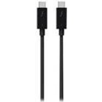 Belkin Thunderbolt 3 - Thunderbolt-Kabel - USB-C (M) bis USB-C (M) - USB 3,1 Gen 2 / Thunderbolt 3 / DisplayPort 1,2 - 80cm - Schwarz (F2CD084BT0.8MBK)