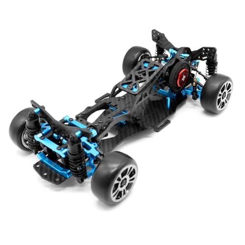 Cenei DIY RC-Auto Heckantrieb Drift Racing Rahmen 1/10 RC-Auto RC-Rahmen Drift-Auto-Kit-Version RC-Rahmen Drift-Auto-Kit-Version Blau