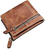 VSULZVNU Herren Geldbörse Herren Schnalle Slim Wallet Kurz Portemonnaie Männer Kartenclip Geldtasche