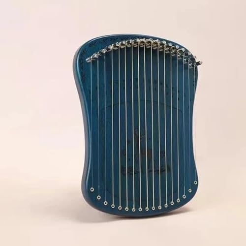 Mini-Musikinstrument-Ornamente Das 17-saitige Mahagoni-Massivholz-Saiteninstrument kann mit einer tragbaren, kreativen Mini-Harfe dekoriert werden (Color : 2)