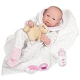 jc toys -La Newborn Babypuppe, Weiß (18111)