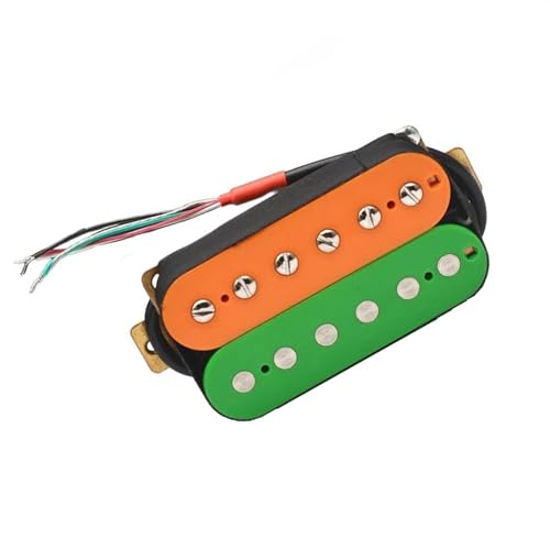 Orange Grün E-Gitarre Humbucker Pickup Coil Spliting Pickup 4 Leiterkabel Single-Coil-Tonabnehmer (Color : Neck)