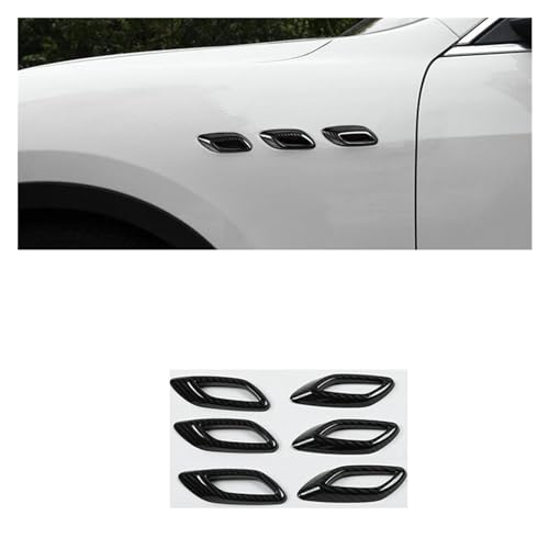 ASHILD Auto Außen Lufteinlässe Für Levante Für Ghibli 2016-2023 Auto Seite Air Vent Fender Abdeckung (Size : 2)