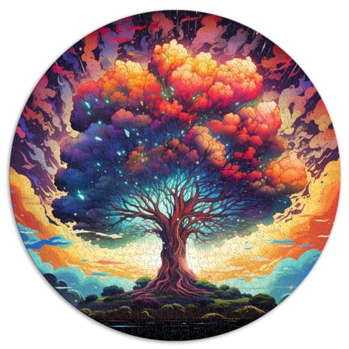 Puzzle Aurora Tree, buntes Puzzle, 1000 Teile, 67,5 x 67,5 cm, lustige Puzzlespiele, jedes Teil ist einzigartig – anspruchsvolles, unterhaltsames Spiel für die ganze Familie