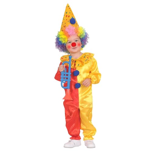 Widmann - Kinderkostüm Clown, Kostüm, Hut, Karneval, Mottoparty