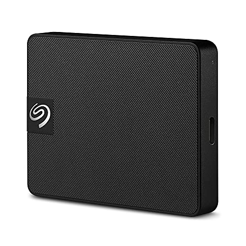 Seagate Expansion SSD 500 GB, tragbare externe SSD, 2.5 Zoll, USB C/3.0, PC & Mac, 1000MB/s, inkl. 3 Jahre Rescue Service, Modellnr.: STLH500400