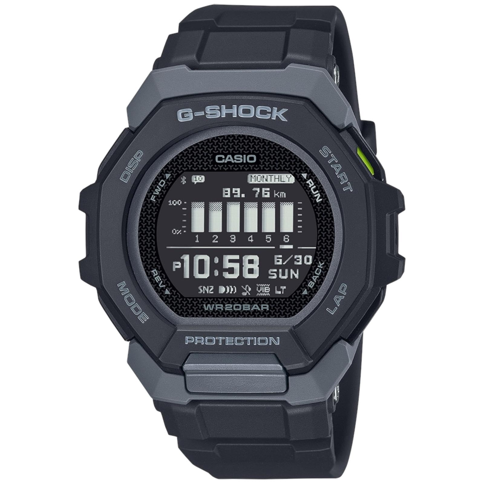 Casio G-Shock Bluetooth men's watch black GBD-300-1ER resin case and strap