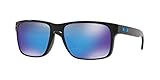 Oakley Herren Holbrook 9102f5 Sonnenbrille, Mehrfarbig (Polished Black), 57