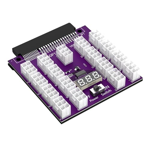 Qsvbeeqj 17x6Pin Stromwandler BTC Minings Netzteil 12V Breakouts Board Für Mining