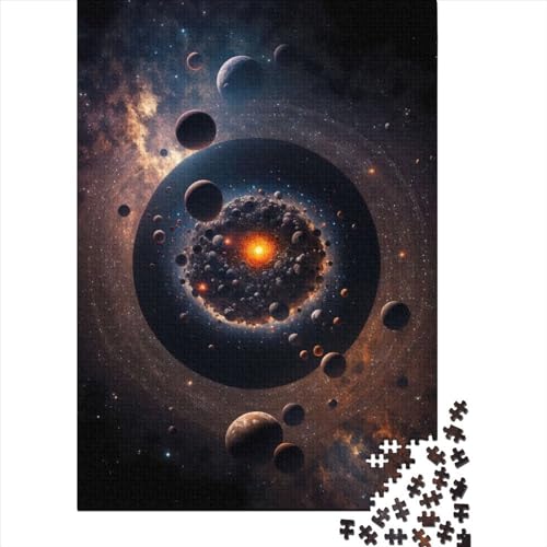 Farben des Weltraumplaneten, Holzpuzzle für Erwachsene und Teenager, 1000 Teile für Erwachsene, schwierige Puzzles, Holzpuzzles für Erwachsene und Teenager (Größe 29,53 x 19,69 Zoll)