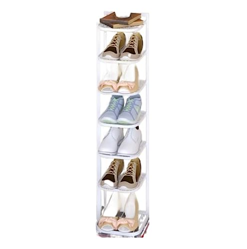 CNBYDK Schuhregal, Schuh-Organizer, Schuhständer, vertikaler Schuhregal-Organizer, sparsam, Schuh-Organizer-Regal aus Metall, Schuhaufbewahrungsständer, Schuhregal, Aufbewahrungs-Organizer