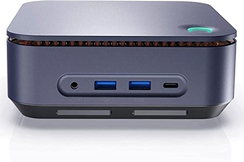 SIMPLETEK Mini-PC Core i5 1135G7 Bis zu 4,20 GHz Windows 11 | 16 GB DDR4 480 GB SSD M.2 | WiFi + BT - HDMI + DP + TypeC + Fingerabdruckleser Computer Desktop + VESA-Halterung