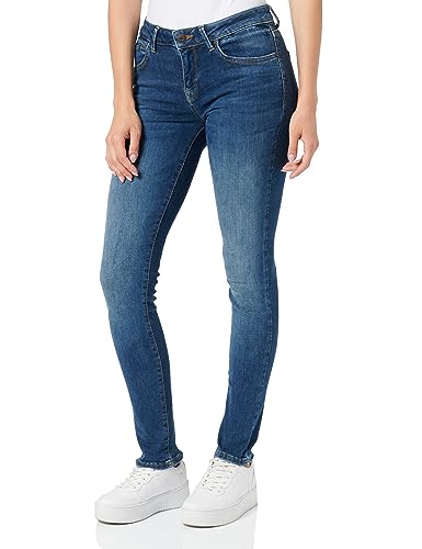 LTB Jeans Damen Jeans Nicole - Jeans Damen Slim aus Baumwollmischung Slim Denim Dunkel mit Reißverschluss Mittlere Taille - Blau