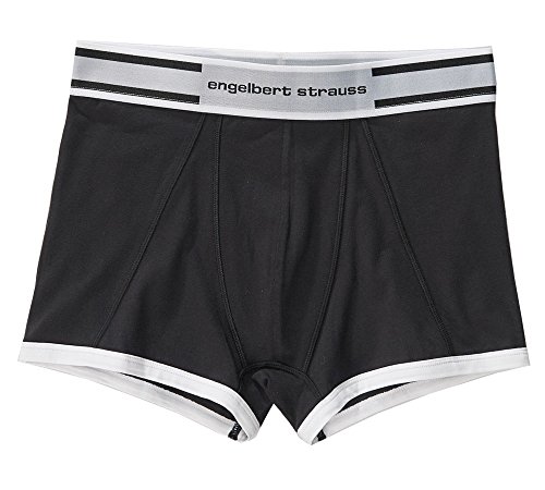 Engelbert Strauss Boxer Shorts, Stretch 2er Pack, GröÃŸe:4, Farbe:schwarz+zement