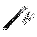 5 Stück 304 Edelstahl Schwarz Fahrradspeichen 13G/122~270MM Nippel Endkappen E-Bike Teil Zubehör (Color : Black, Size : 13G 267MM BK 5pcs)