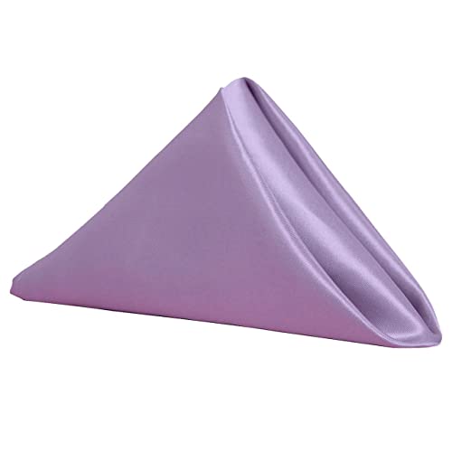 Wiederverwendbare Stoffservietten, 10 teile/los Quadrat Satin Tisch Servietten Weiches Taschentuch Romantische Hochzeit Bankett Tischtuch Dinner Dekoration Benutzerdefinierte Servietten(Purple)