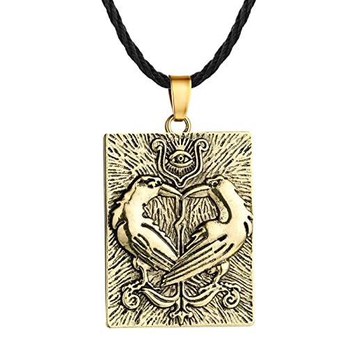 Belachick Charme Halskette Ketten Schmuck Herren Frauen Anhänger Necklace Halskette Mit Anhänger Für Herren, Tierkrähen-Anhänger G