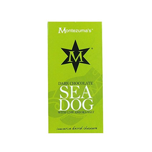 Montezuma's - Sea Dog - Dark Chocolate with Lime and Sea Salt - 100g (Case of 12)