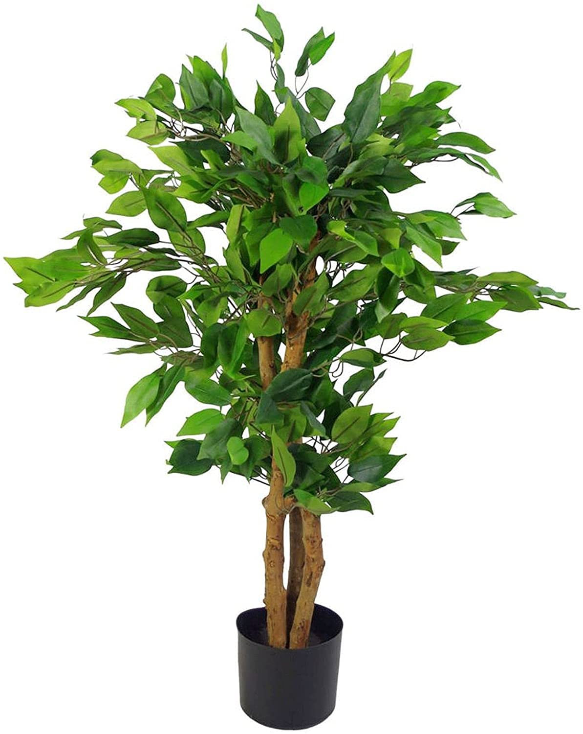 Leaf Realistischer künstlicher Ficusbaum/Pflanze, 90 cm, immergrün