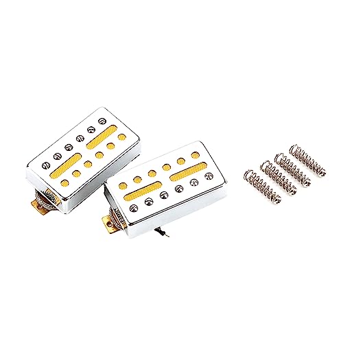 Single Coil Tonabnehmer Hals und Steg Ersatz Zubehör Set kompatibel mit E-Gitarre für Gitarrenteile Single Coil Pickups Hals und Bridge Pickup kompatibel mit Elektro