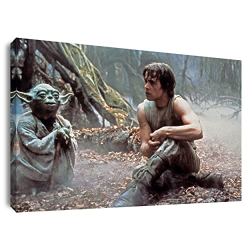 Artis Prints Leinwandbild Star Wars Film - Luke Skywalker, Yoda, Klein bis XXL, Inneneinrichtung - Wohnzimmer - Wohnung, Dekoration