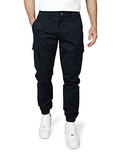 WOTEGA Odin Cargohose Herren Hose - Cargo Hosen Männer - Cargohosen Herrenjeans, Blau (Sky Captain 193922), W36/L32