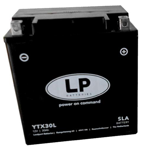 Landport Motorrad u. Quad/ATV Batterie SLA YTX30L 12V 30A CCA 385A DIN83000